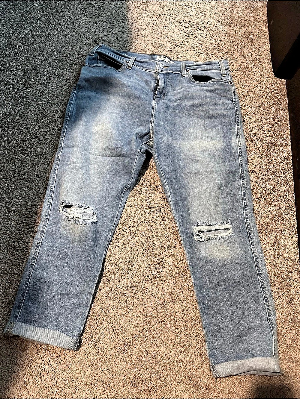 Signature by Levi Strauss & Co. Heritage Boyfriend Jeans Blue Waist 32